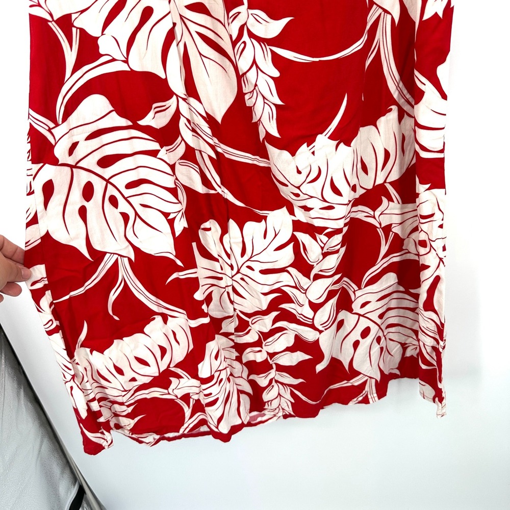 Vintage Bishop St Apparel Red Hawaiian Dress Plus 3XL Women's Tropical Vacation - Picture 4 of 8
